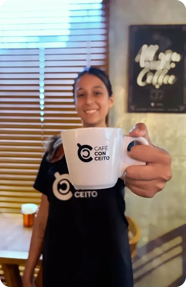 Clientes no Café Conceito
