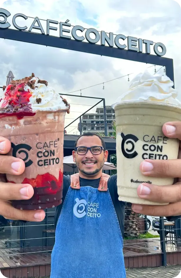 Clientes no Café Conceito